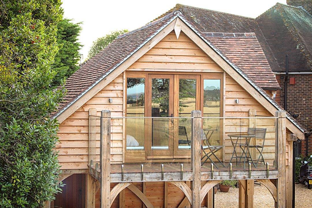 Oak Barn With Studio Annex Above