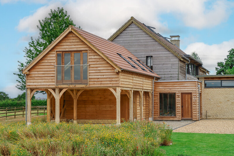 Timber framed house extensions