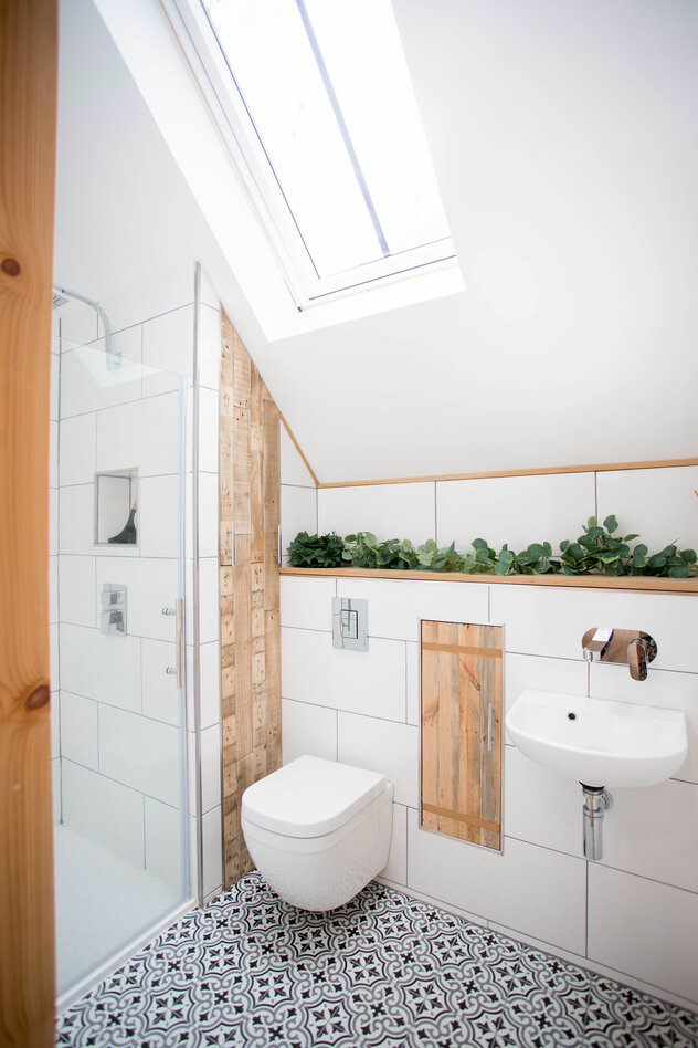 Inside a garden studio