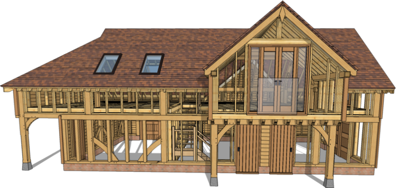 Timber frame design model